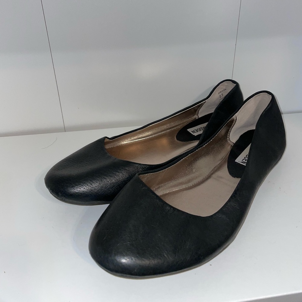 Black Steve Madden Heaven Ballerina Flats